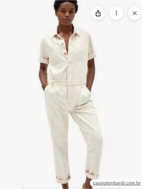 Everlane short sleeve denim coverall